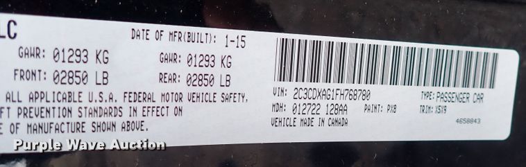 image for item DP4440 2015 Dodge Charger Police