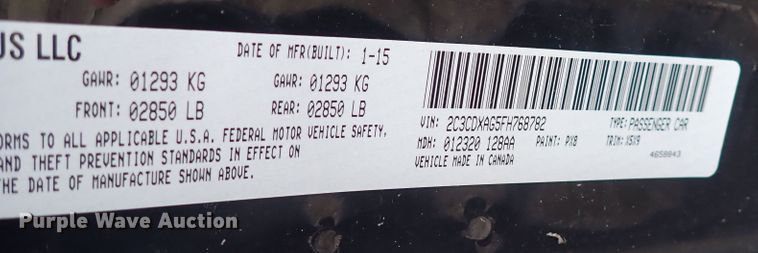 image for item DP4441 2015 Dodge Charger Police