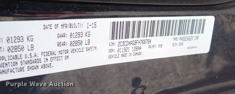 image for item DP4448 2015 Dodge Charger Police