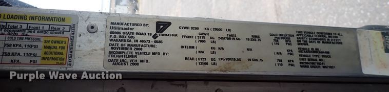 image for item DP4478 2009 Freightliner MT55  delivery truck