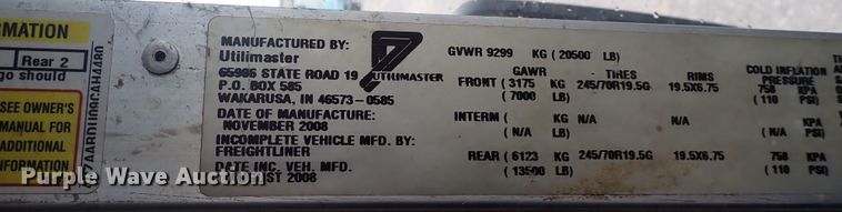 image for item DP4478 2009 Freightliner MT55  delivery truck