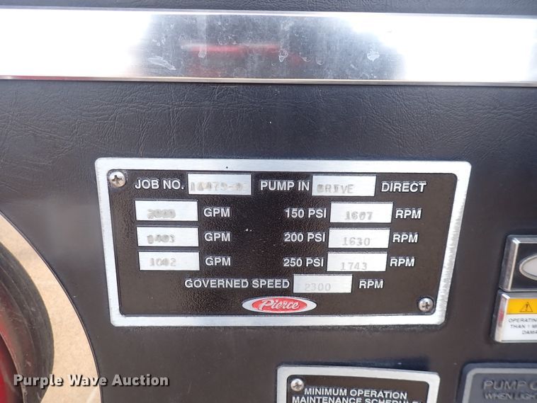 image for item DP4510 2003 Pierce  aerial platform fire truck