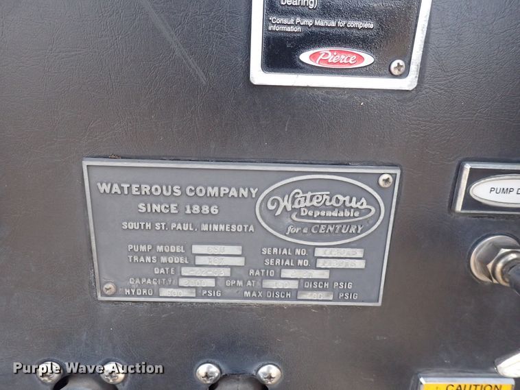 image for item DP4510 2003 Pierce  aerial platform fire truck