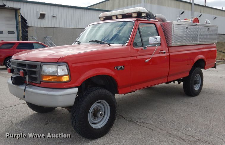 image for item DH8959 1996 Ford F350 XL  brush fire truck