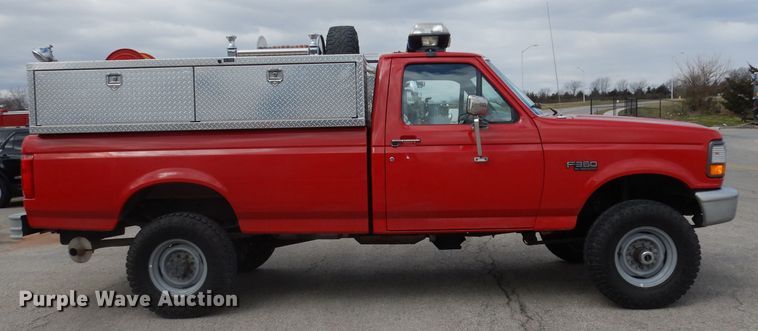 image for item DH8959 1996 Ford F350 XL  brush fire truck