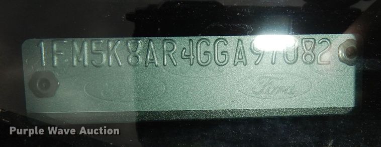 image for item DH8962 2016 Ford Explorer Police Interceptor  SUV