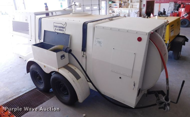 image for item DJ7642 1996 Jet 747-F  sewer rodder trailer