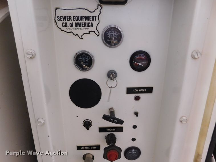 image for item DJ7642 1996 Jet 747-F  sewer rodder trailer