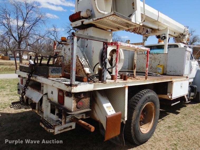 image for item DK4469 1991 Ford F800  digger derrick truck