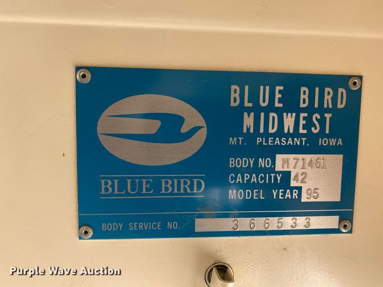 image for item DM8366 1995 Chevrolet Blue Bird  school bus