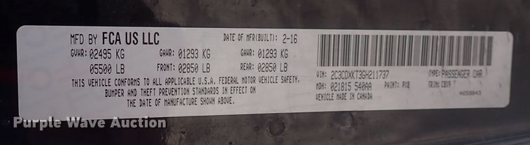 image for item DP4595 2016 Dodge Charger Police