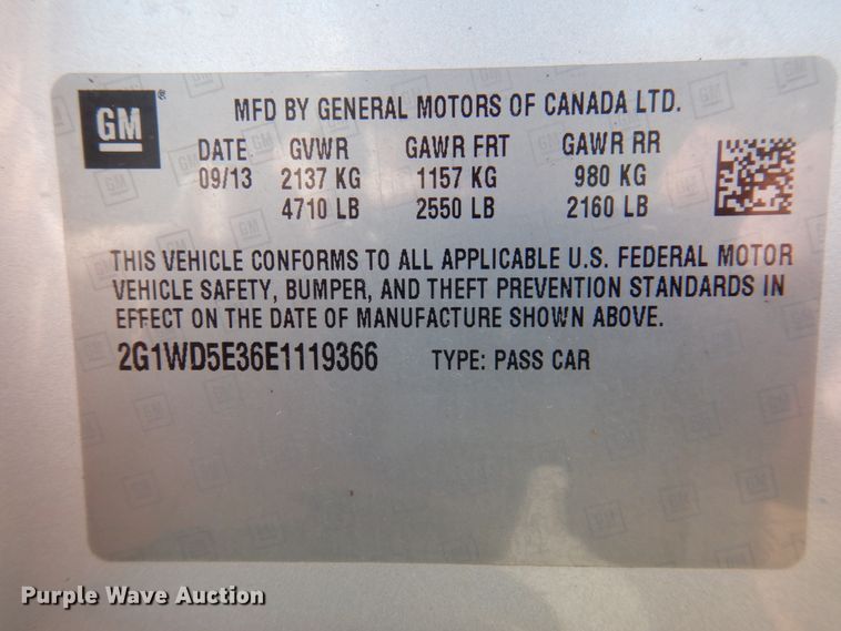 image for item DP5426 2014 Chevrolet Impala Police Cruiser