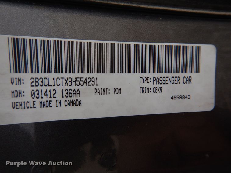 image for item IM9710 2011 Dodge Charger Police Interceptor