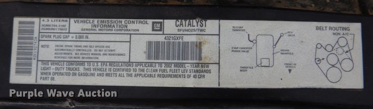 image for item IM9711 2002 Chevrolet Blazer LS  SUV