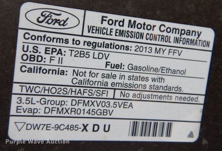 image for item IM9877 2013 Ford Taurus Police Interceptor