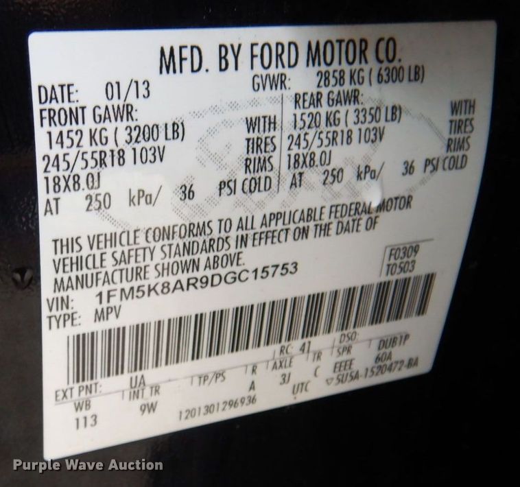 image for item IM9878 2013 Ford Explorer Police Interceptor  SUV