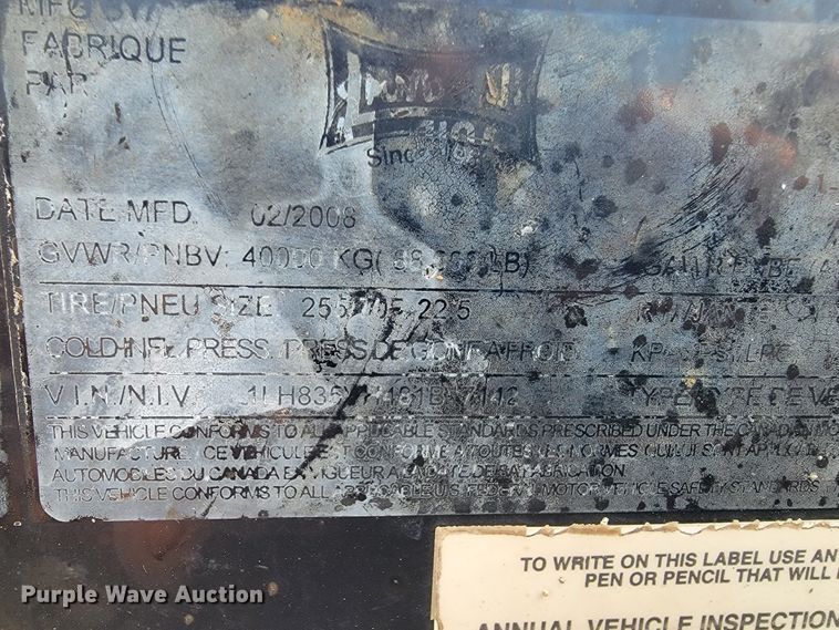 image for item JE9975 2008 Landoll Hauloll  lowboy equipment trailer