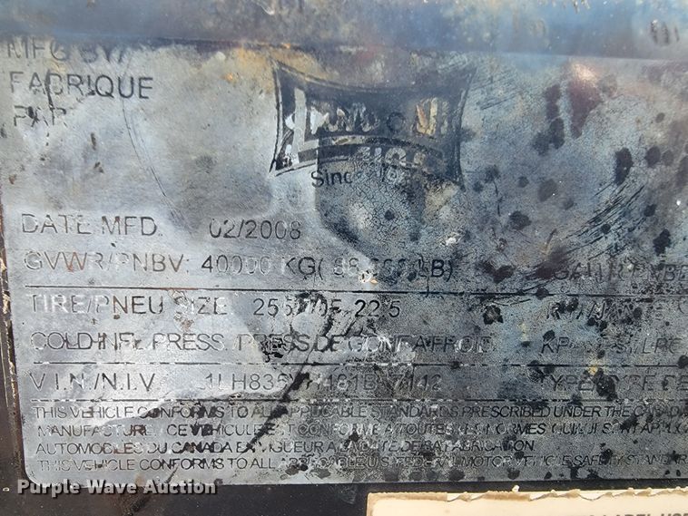 image for item JE9975 2008 Landoll Hauloll  lowboy equipment trailer