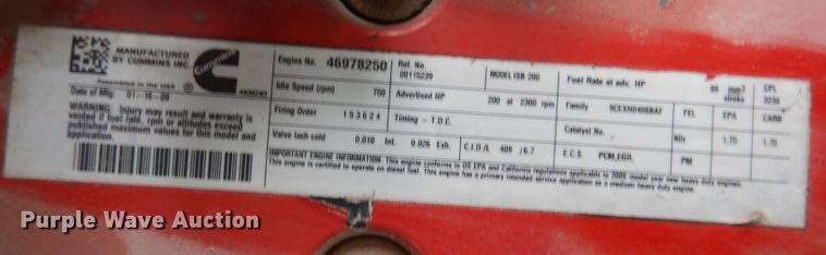 image for item JK9486 2010 Blue Bird All American FE  school bus