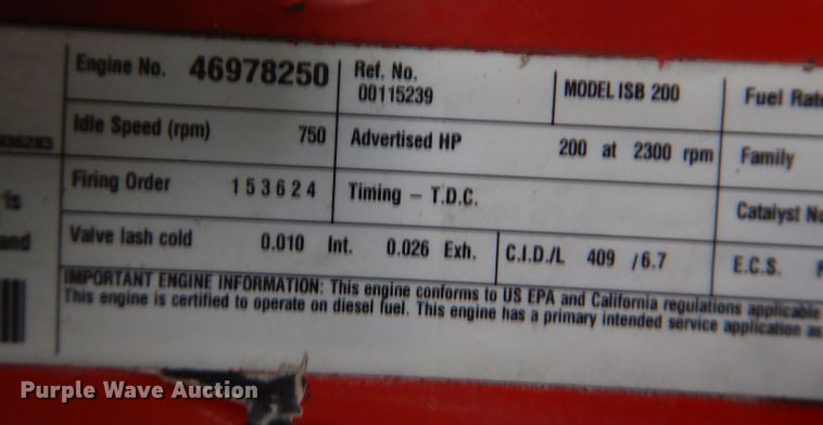 image for item JK9486 2010 Blue Bird All American FE  school bus