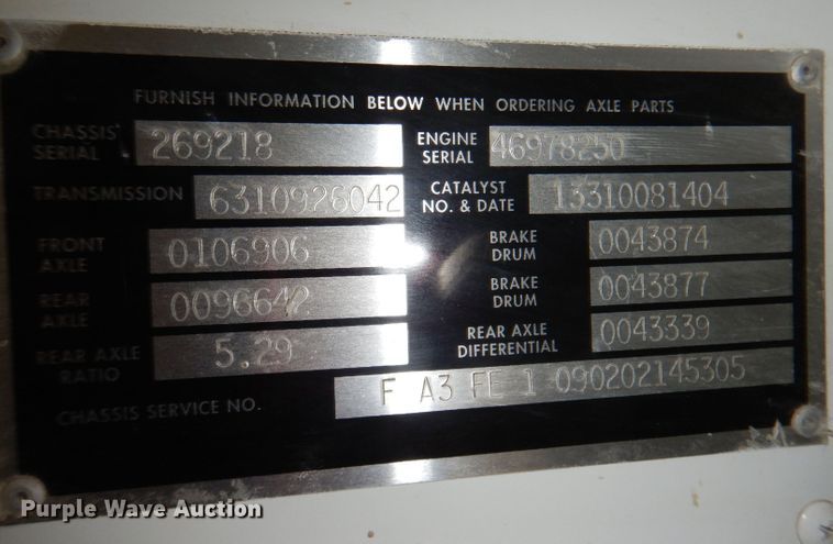 image for item JK9486 2010 Blue Bird All American FE  school bus