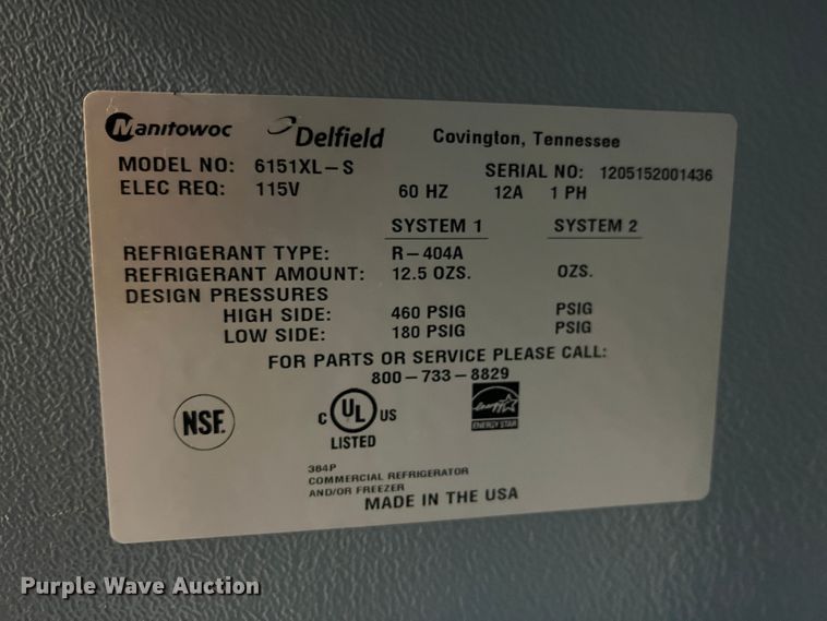 image for item KG9908 Delfield 6151XL-S  freezer