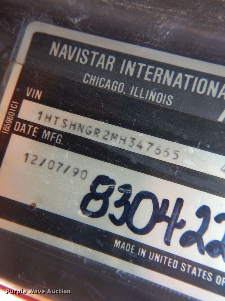 image for item KI9434 1991 International 4900  dump truck