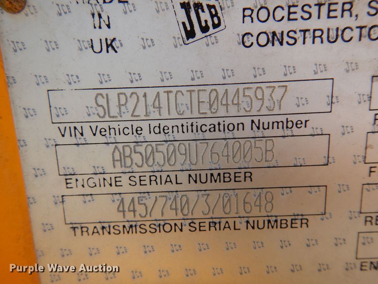 image for item KI9435 1996 JCB 214  backhoe