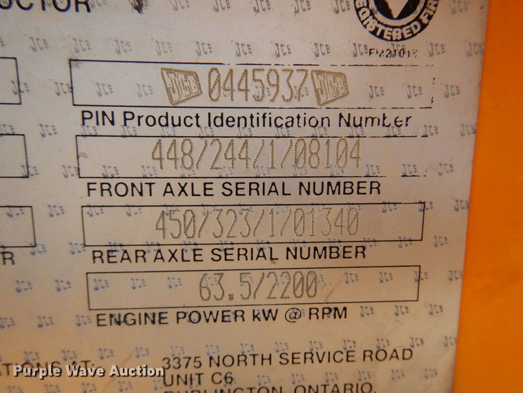 image for item KI9435 1996 JCB 214  backhoe