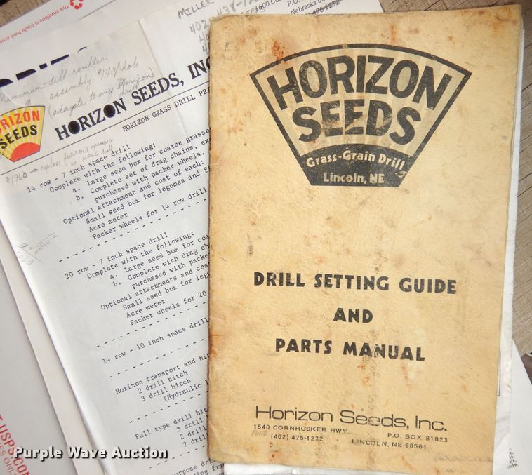 image for item KM9655 1983 Horizon Seeds  grain drill