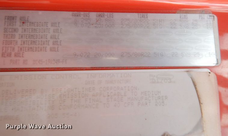 image for item KM9793 2003 Sterling LT7500  dump truck