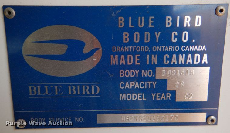 image for item KP9199 2002 Chevrolet Express G3500  school bus