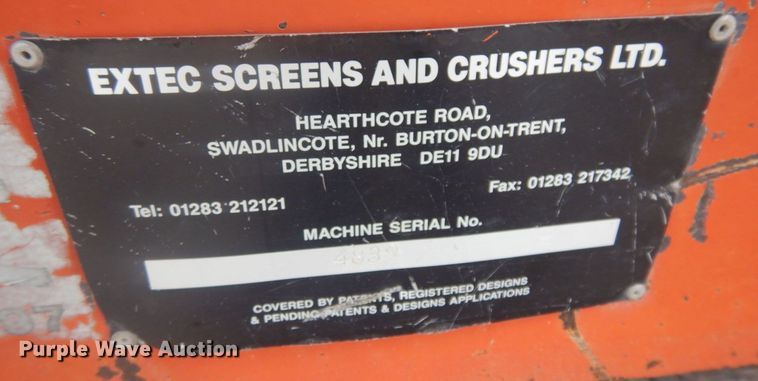 image for item KU9714 Extec Screens  screening plant