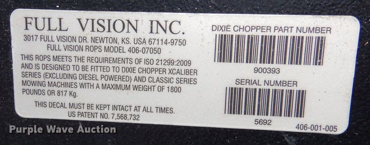 image for item LJ9917 Dixie Chopper Classic 3360HP  ZTR lawn mower