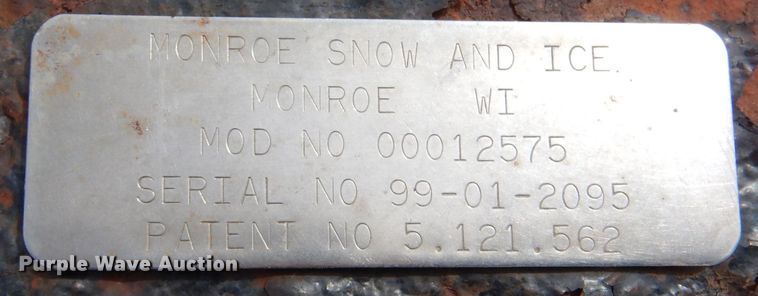 image for item LJ9959 Monroe 00012575 132" W snow plow