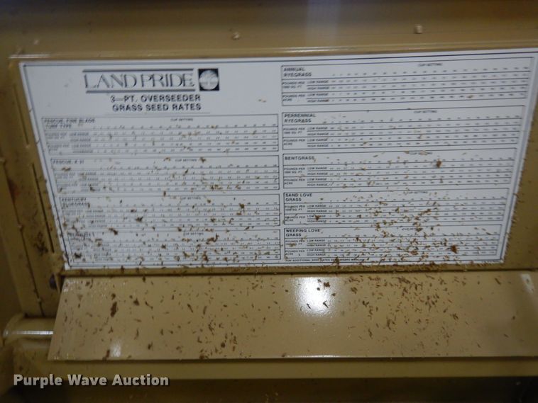 image for item MF9540 Land Pride Solid Stand 0S1548  seeder