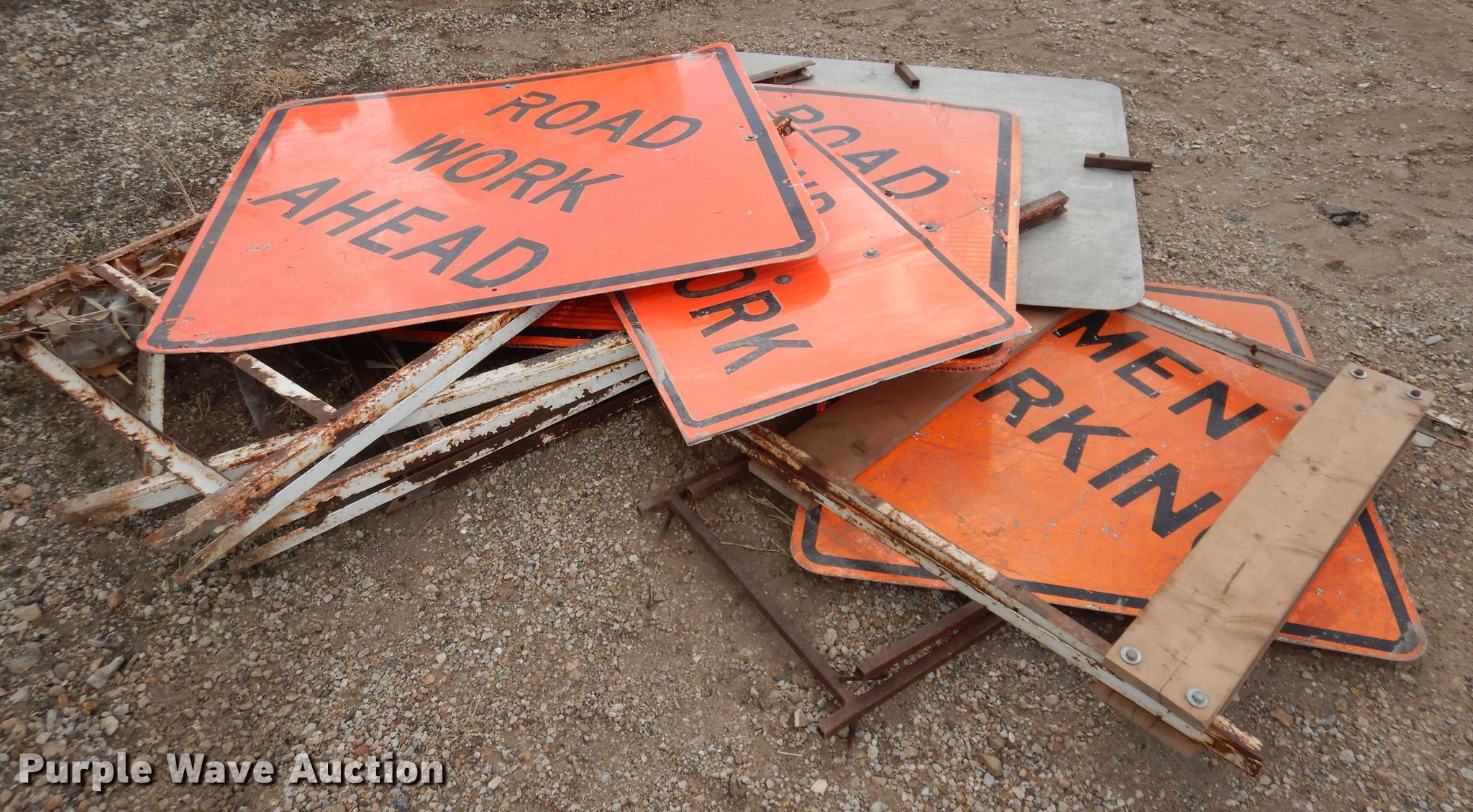 Road signs in Alma, KS Item KM9791 sold Purple Wave