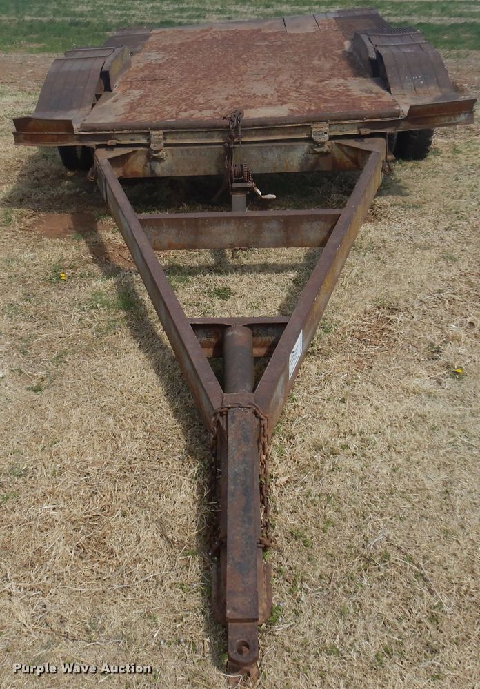 image for item DK0732 Shop built  tilt deck utility trailer
