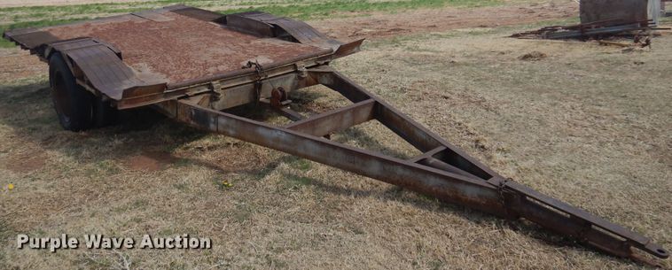 image for item DK0732 Shop built  tilt deck utility trailer