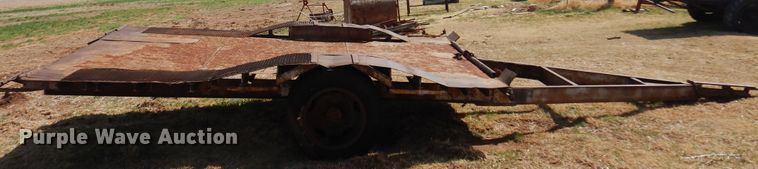 image for item DK0732 Shop built  tilt deck utility trailer