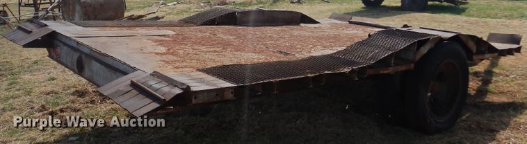 image for item DK0732 Shop built  tilt deck utility trailer