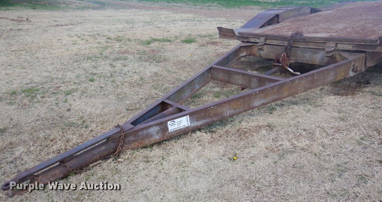 image for item DK0732 Shop built  tilt deck utility trailer