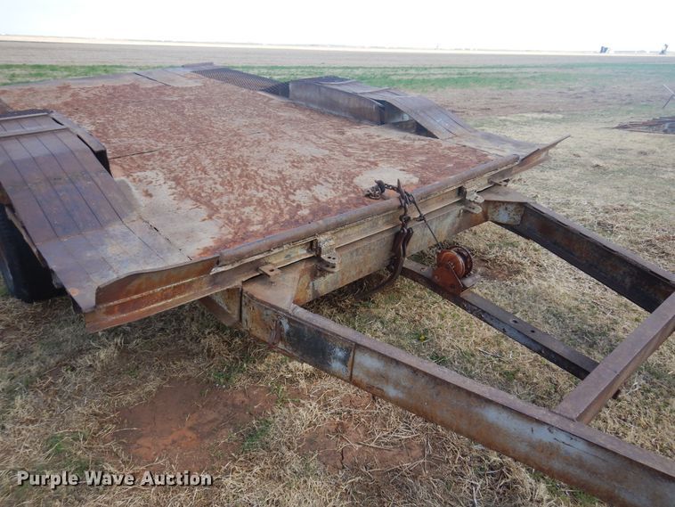 image for item DK0732 Shop built  tilt deck utility trailer