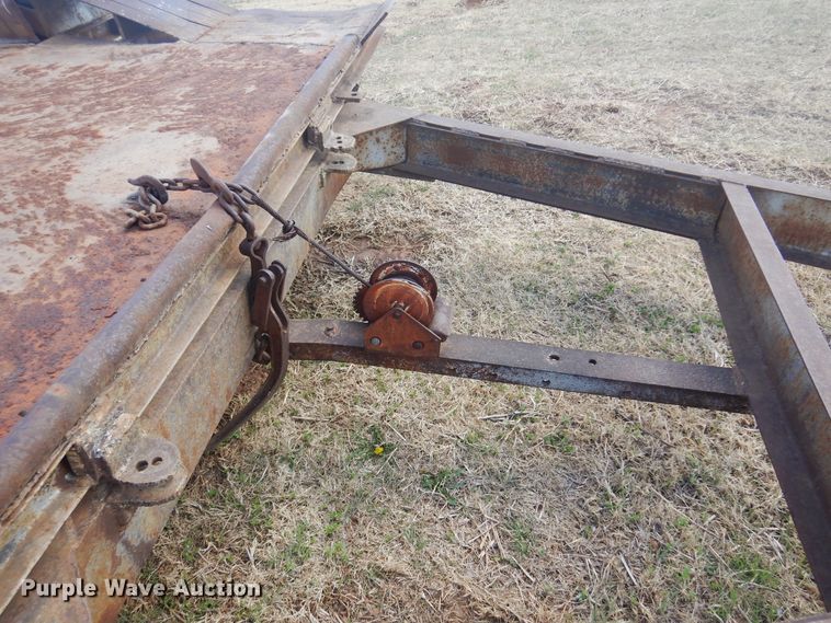 image for item DK0732 Shop built  tilt deck utility trailer