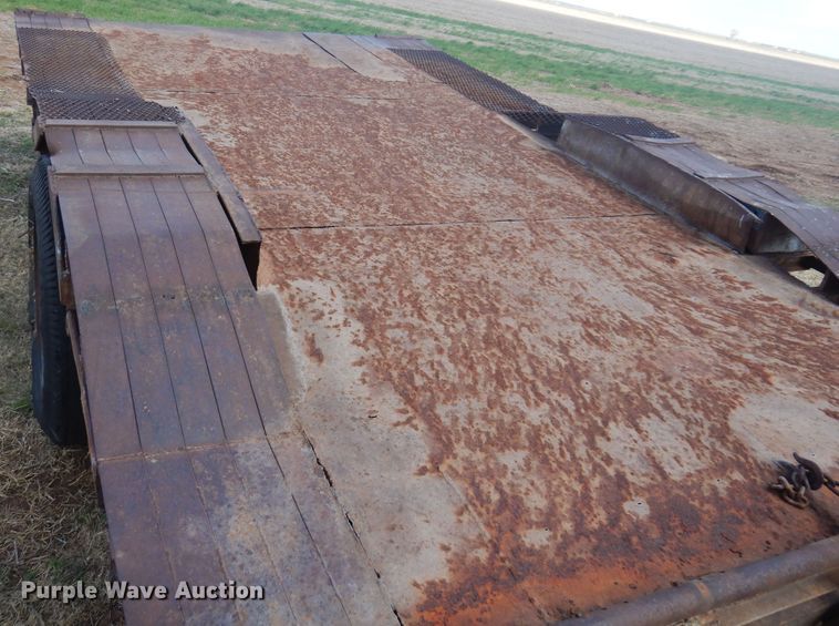 image for item DK0732 Shop built  tilt deck utility trailer