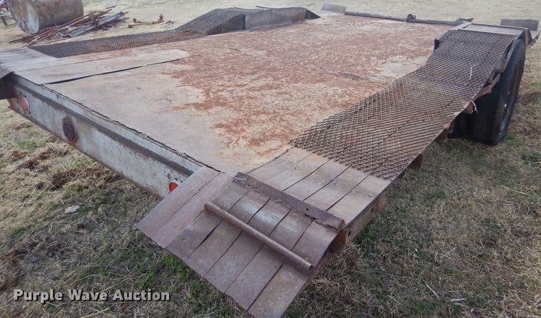 image for item DK0732 Shop built  tilt deck utility trailer