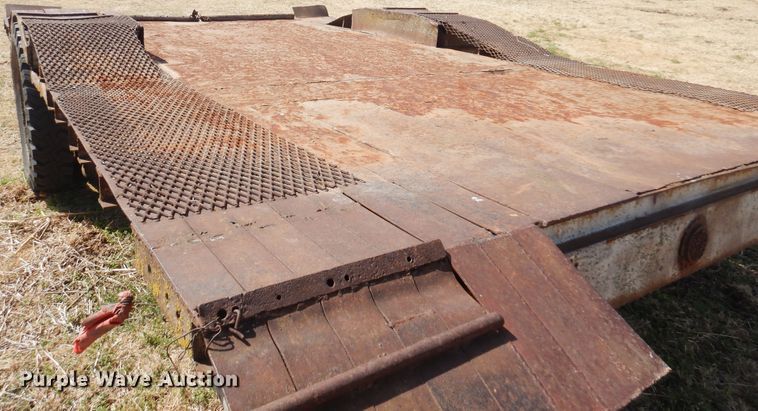 image for item DK0732 Shop built  tilt deck utility trailer