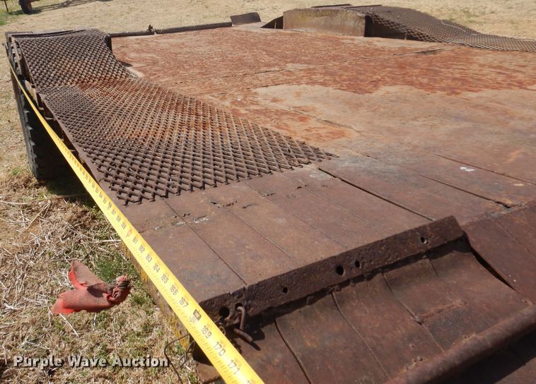 image for item DK0732 Shop built  tilt deck utility trailer