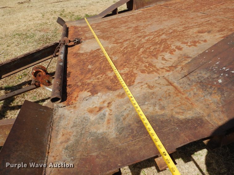 image for item DK0732 Shop built  tilt deck utility trailer