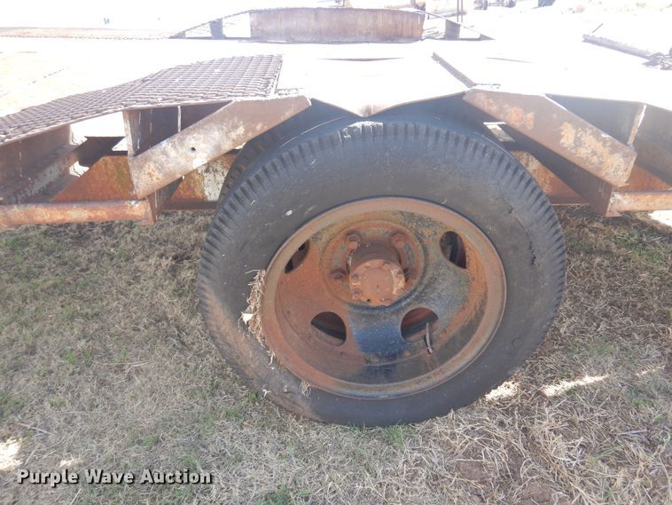 image for item DK0732 Shop built  tilt deck utility trailer